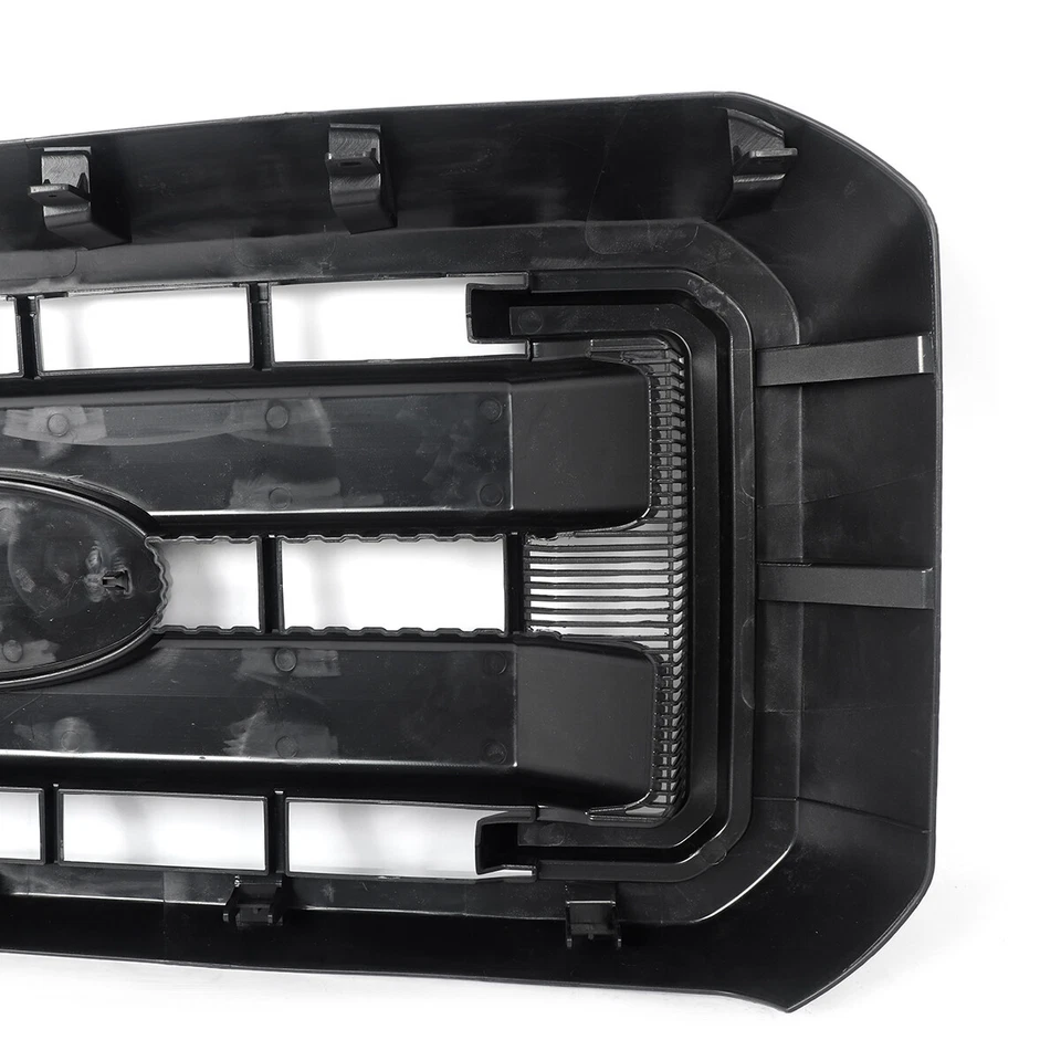 For Ford F250 F350 Super Duty 2011-2016 Tuxedo Black Front Bumper Grill XL Style Foto 2 de 4