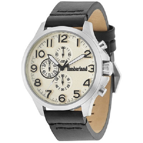 Timberland Uomo Quarzo Orologio Beige Quadrante e Nero Pelle Cinturino  15026js / | Acquisti Online su eBay