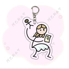 Identity   Little Girl Acrylic Funny Keychain Widget Creativity Goods Fashion