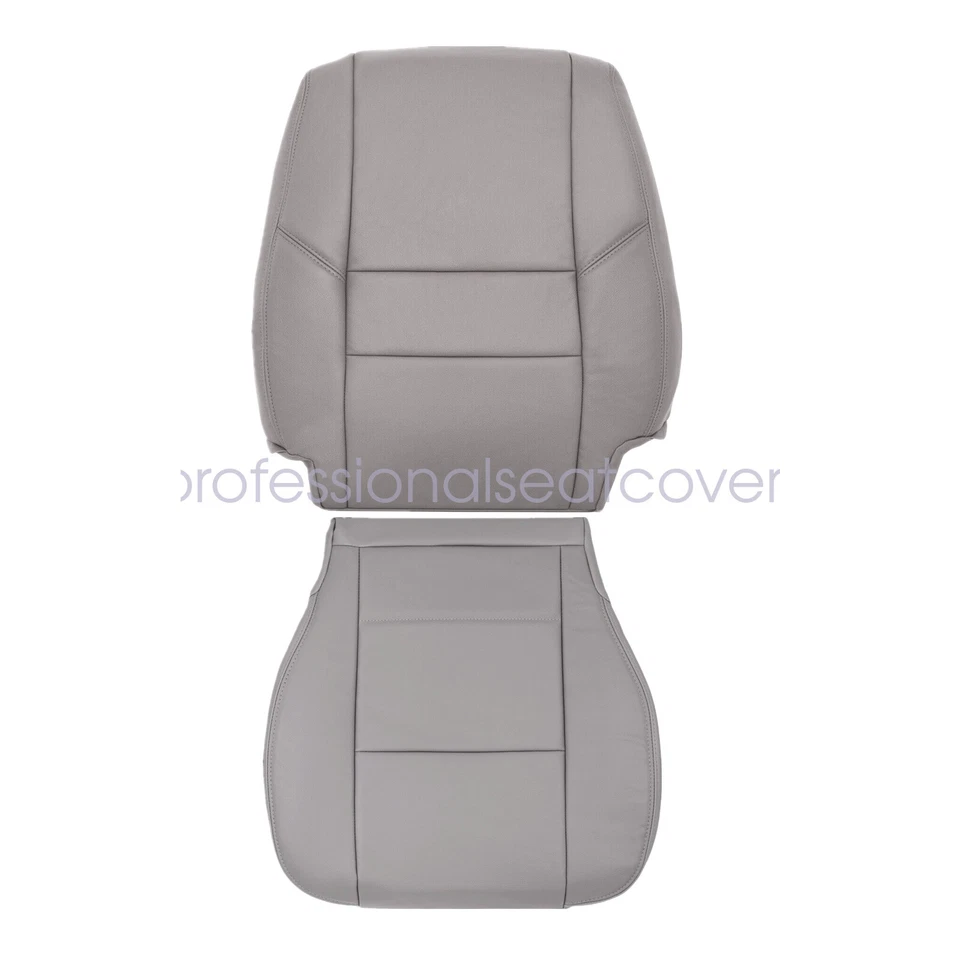 Серый кожаный чехол на сиденье снизу сверху для водителя и пассажира Toyota Sequoia 2000-2007 годов выпуска - Изображение 4 из 4