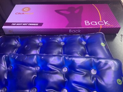 (2) Click Heat Back Verso Pain Relief Reusable Heating Pad Clickheat 16  X 6 