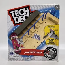  TECH DECK JUMP N GRIND X-Connect Park Ramp Set & TOY MACHINE FINGER SKATEBOARD