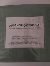 Sheet Set FULL SZ 4 PC Microfibre Brushed Green