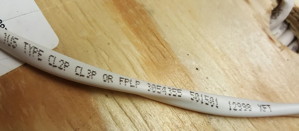 Cabo de áudio/alto-falante/comunicação Advanced Digital 911202 12/2C CMP branco/50 pés - Imagem 2 de 4