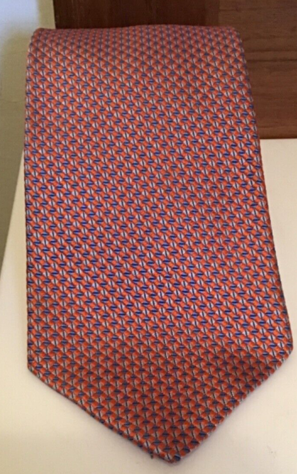 Brooks Brothers Makers Red woven in England Made In New York 3.75” W