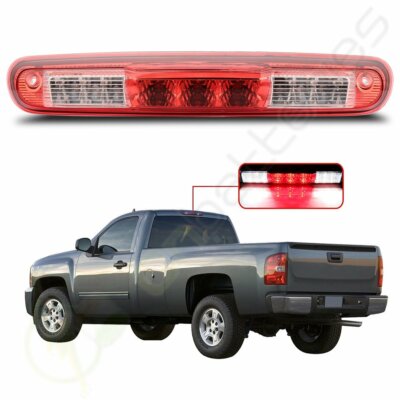 For 2007-13 Chevy Silverado GMC Sierra Red LED 3RD Third Brake Light Cargo Lamp