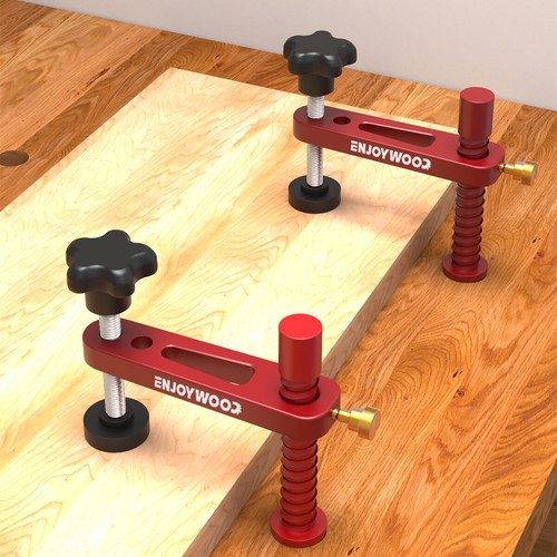 Enjoywood 2Pack Bench Dog Hole Clamps Clamp Down Woodworking Tools