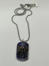 No Box: Marvel Avengers Kid's Stainless Steel Dog Tag Chain Pendant Necklace