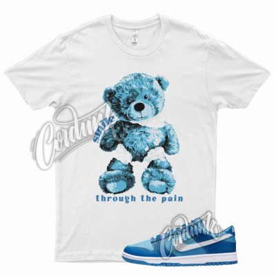 SMILE T Shirt for Dunk Low Dark Marina Blue Dutch Powder Racer 1 Mid High