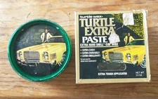 Vintage Turtle Wax Extra Paste Wax 70s Tin Has Some Product Left In Tin With Box