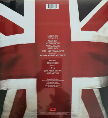 The Who - Who's Greatest Hits LP LIMITED UK Colored Vinyl Album
