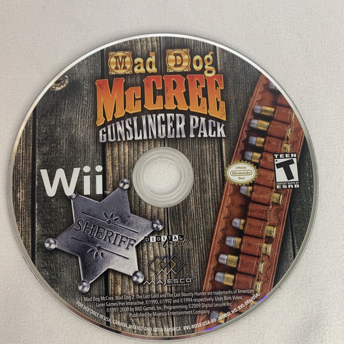 delicado uvas Memorizar Mad Dog McCree: Gunslinger Pack Nintendo Wii Game Complete With Manual  Tested 96427016007 | eBay