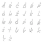 Sterling Silver Paved CZ MINI A-Z Letter Alphabet Initial DIY Charm Pendant