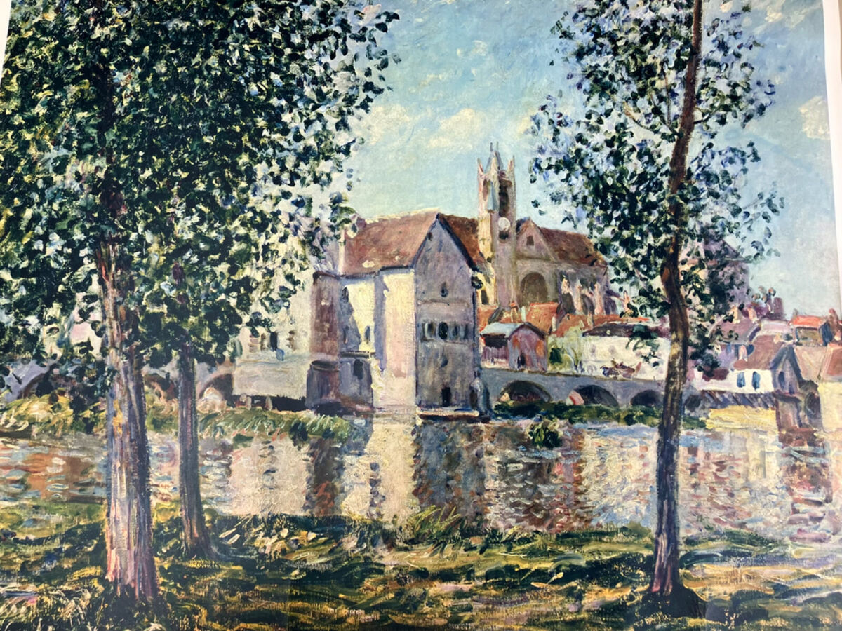 ALFRED SISLEY ART PRINT, MORET-SUR-LOING, SOLEIL DU MATIN ALFRED SISLEY ART PRINT, MORET-SUR-LOING, SOLEIL DU MATIN