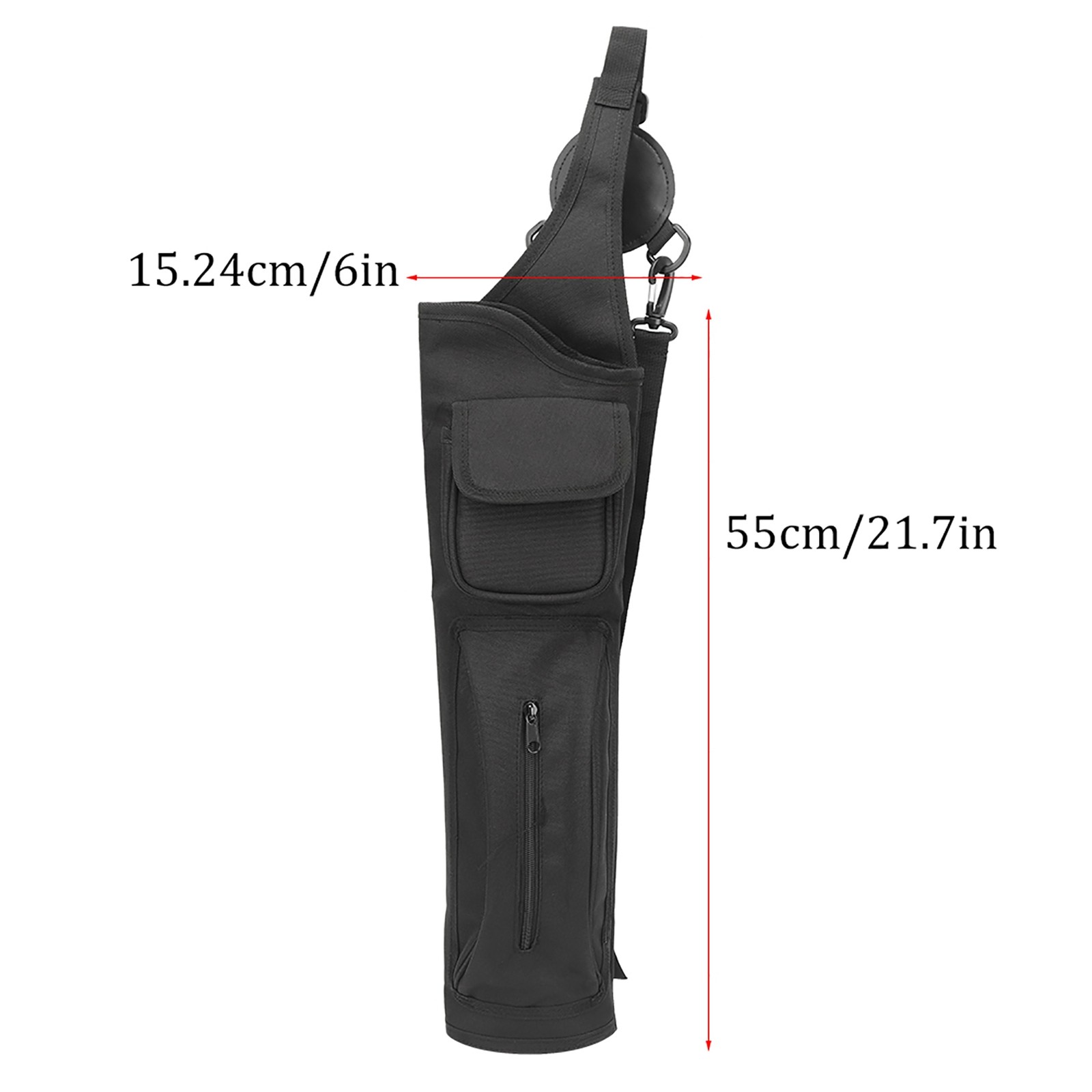 Universal Carbon Glass Fiber Arrows Case Canvas Quiver Lightweight For Shooting
