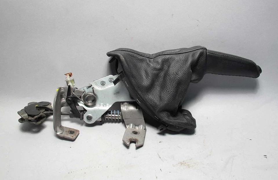 BMW E60 E63 Emergency Parking Handbrake Lever w Black Leather Boot 2004-2010 OEM - Image 4 of 4