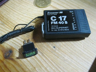 Set : Empfänger Graupner C 17 - (40 Mhz)  + Quarzpaar 85 FM SSS