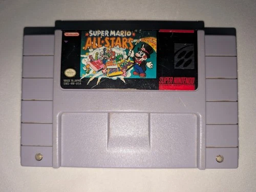 Super Mario All-Stars Super Nintendo SNES Cart Only - Tested And Working