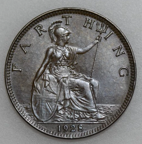 1928 George V Farthing — photo from another recent sale