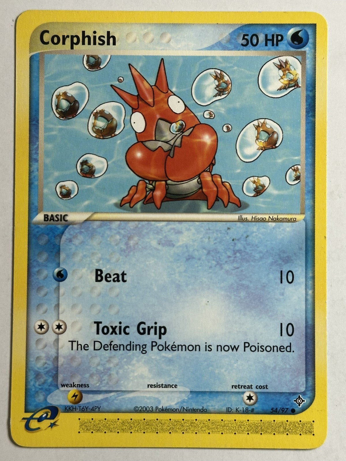 Corphish Dragon 54/97 MP-LP Pokémon Card