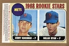 1993 Topps Magazine - Nolan Ryan Jumbo 5x7 Card Uncut 1968 Mets Rookie Stars
