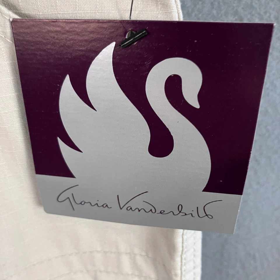 Женские шорты-бермуды Gloria Vanderbilt размер 16 цвет слоновой кости новые с ценниками - Изображение 3 из 4