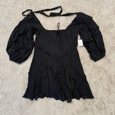 Women’s Size Medium Free People Juniper Mini Dress Black
