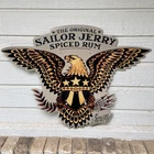 Original Sailor Jerry Spiced Rum Tin Metal Sign 2012 Bald Eagle Stars Stripes 23