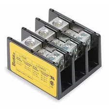 Eaton Bussmann 16220-3 Miniature Distribution Block, 3 Poles, 14 Awg To 2/0
