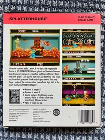Splatterhouse TurboGrafx-16 CIB w/Outer Box Foam Excellent Condition TESTED TG16