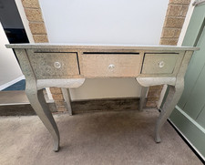 Silver Dressing Table 3 Drawers 84x38x74cm