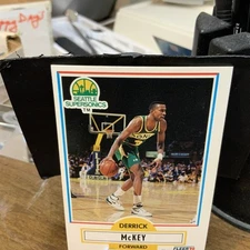 1990-91 Fleer #180 Derrick McKey Seattle SuperSonics Basketball Card