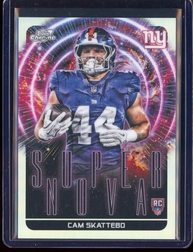 2025 Topps Cosmic Chrome Cam Skattebo Base (RAW)