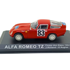 Alfa Romeo TZ Coupe des Alpes 1964 1:43 Diecast Mini Car Rosso