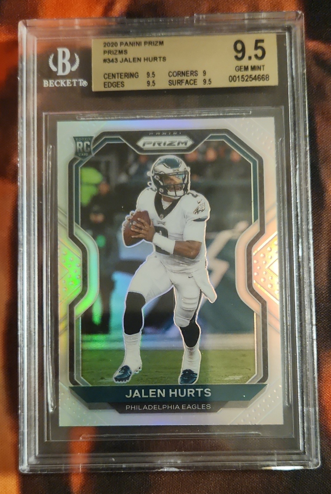 2020 Panini Prizm - Rookie Jalen Hurts #343 Silver Prizm (RC)