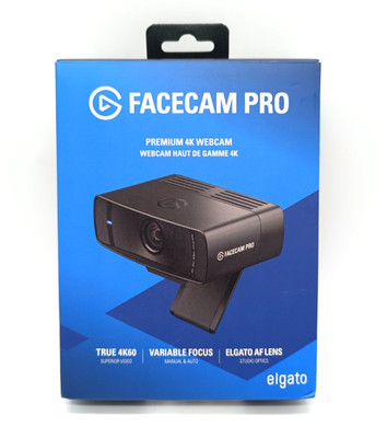 Elgato Facecam Pro, Ultra-HD-Webcam (4K60) für Livestreams - HINWEISE BEACHTEN!
