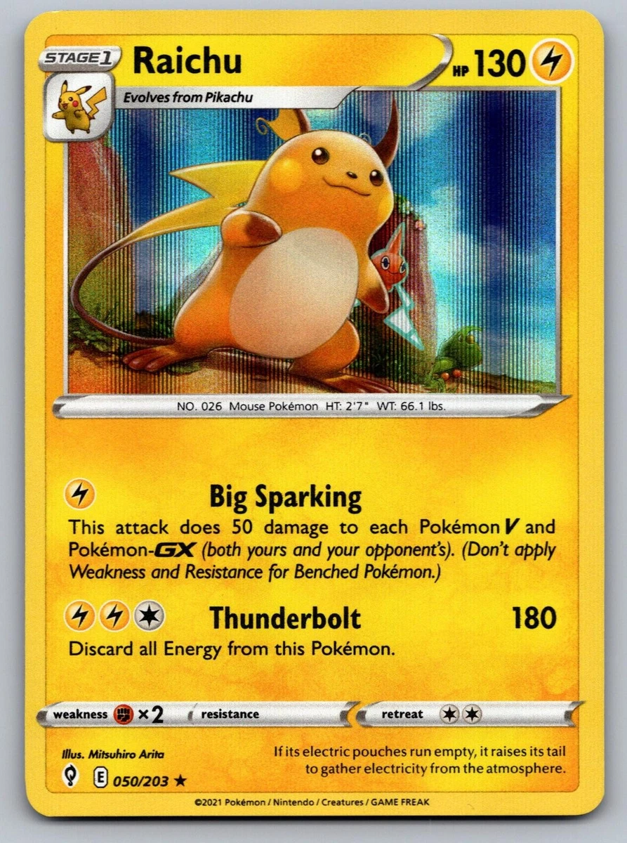 Lightning Raichu Pokémon TCG Individual Collectible Card Game