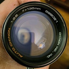 Vintage: Auto Chinon 1:28 F 135mm Camera Lens 598021 35mm Photo Lens Acceptable