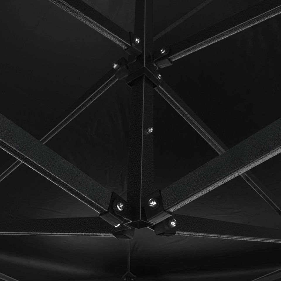 Rennzelt 3x4,5m faltbar / Faltpavillon für die Rennstrecke schwarz