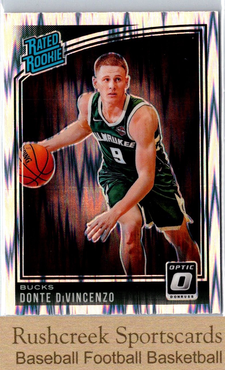 2018-19 Donruss Optic #164 Donte DiVincenzo RC Rookie Prizm Shock