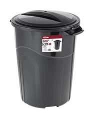 Hyper Tough 32 Gallon Heavy Duty Plastic Garbage Can, Included Lid, Indoor/Outdo