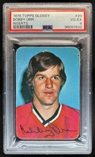 1976-77 Topps Bobby Orr Glossy Inserts #20 Blackhawks PSA 4