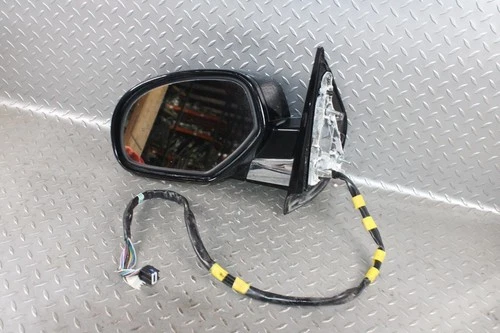 09-14 Escalade Black Chrome Driver Side Left LH Power Door Mirror Blind Spot OEM