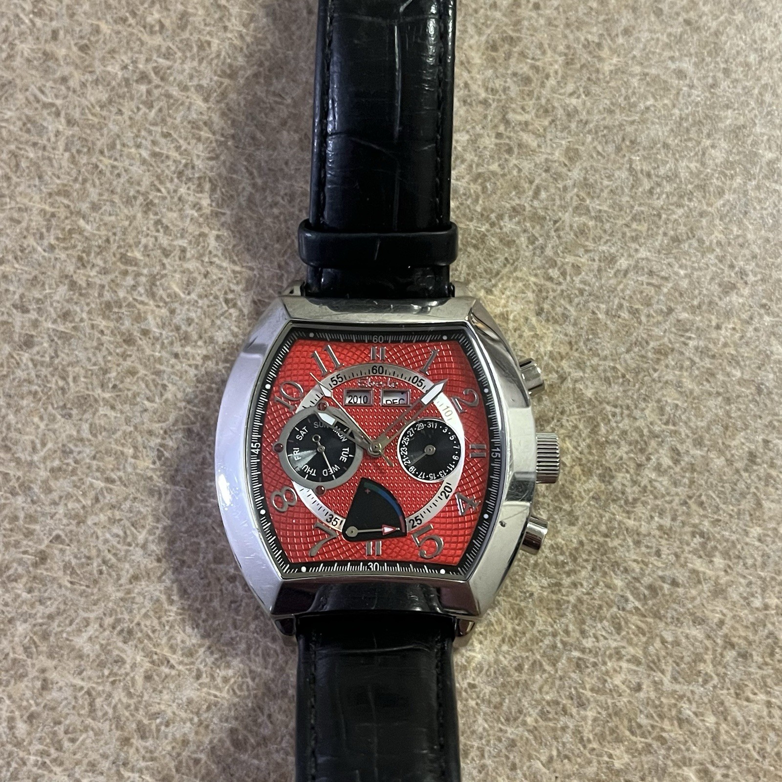 Eberle Automatic Watch Multifunction Moon Phase C… - image 1