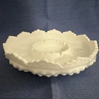 Vintage Fenton Hobnail Milk Glass Large Ashtray 8" white antique