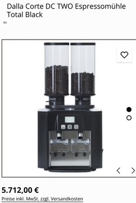 DALLA CORTE EVOLUTION 3 GRUPPE SCHWARZE ESPRESSOKAFFEEMASCHINE...