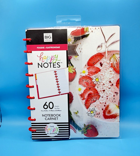 The Happy Planner BIG Happy Notes Foodie Disc-Bound Notebook 60 Sheets
