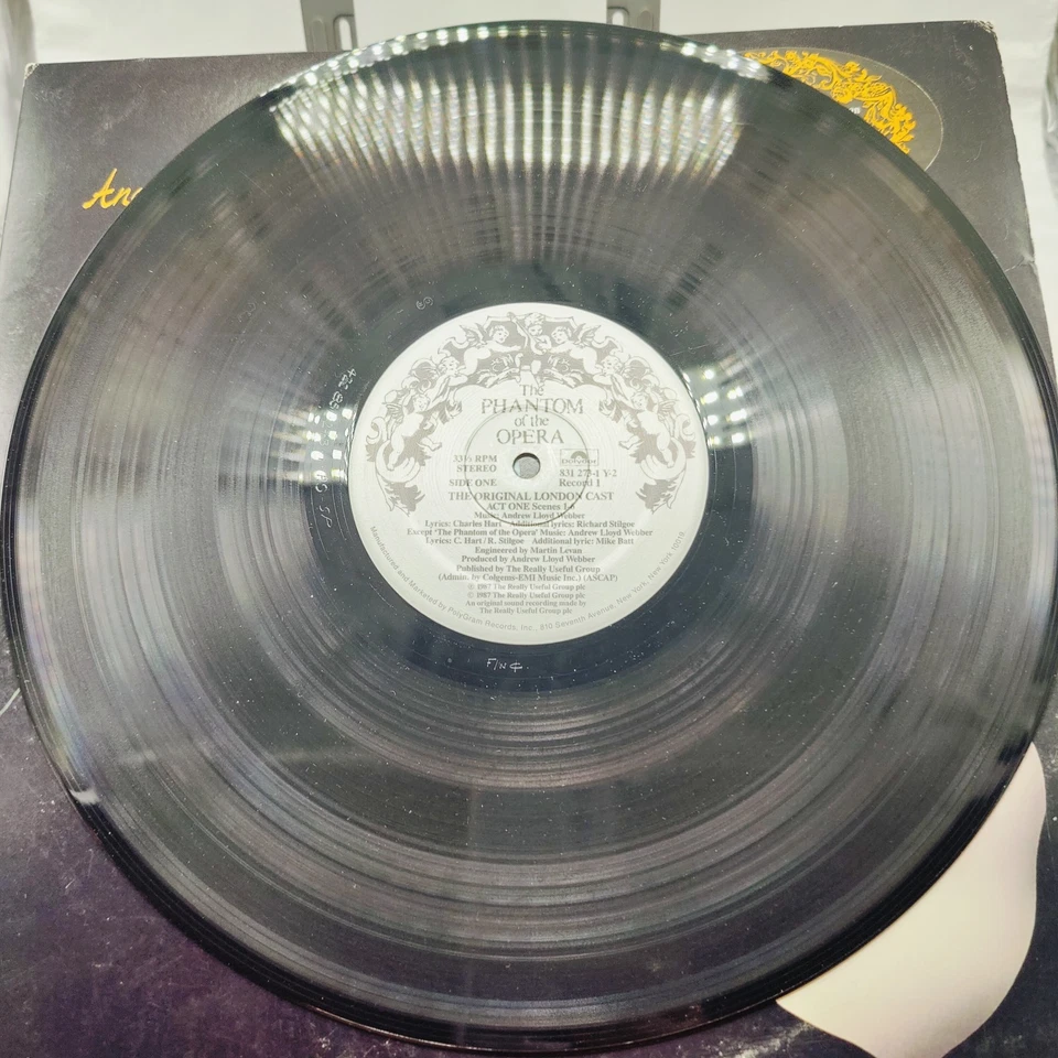 Phantom Of The Opera 1987 Vinyl Andrew Lloyd Webber Original Soundtrack - Image 4 of 4