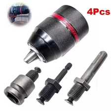 🥇 Portable 13mm Metal Drill Chuck 1/2in Mount Self Locking Keyless Drill Chuck
