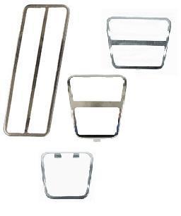 72- 81 CAMARO, FIREBIRD GM  GAS BRAKE CLUTCH E-BRAKE PEDAL PAD STAINLESS TRIM 